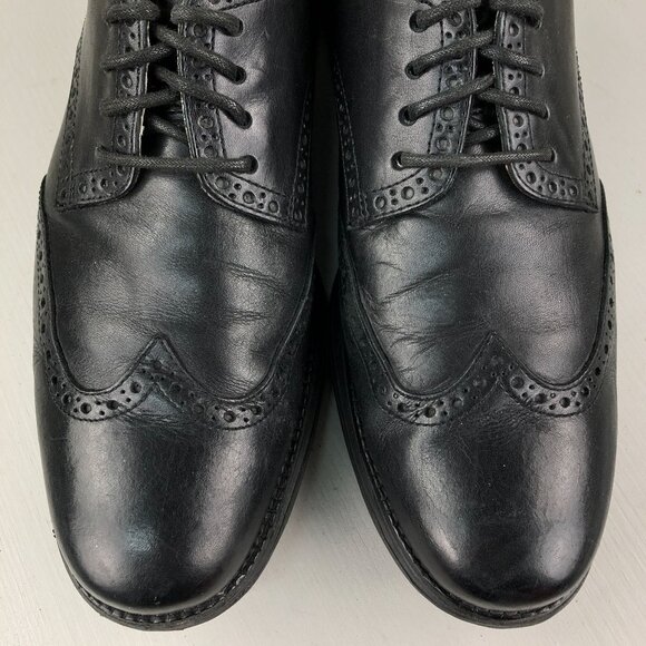 Cole Haan Men\'s Size 10.5M Lunargrand Black Leather Wingtip Oxford Dress Shoes main image 9